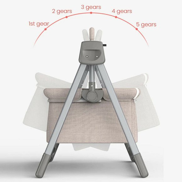 NewbornBaby Electric Cradle Rocking Bed Newborn Smart Coax Baby Soothing - Picture 5 of 5